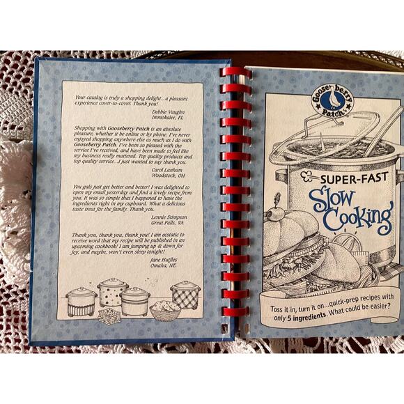 Gooseberry Patch Super-Fast Slow Cooking Cookbook - Spiral Bound - Picture 6 of 7